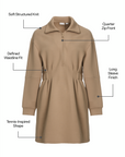 Geneva Quarter Zip Dress