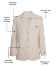 Luxor Linen Travel Blazer
