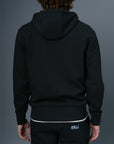 Pique Zip Front Hoodie