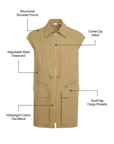 Sahara Zip Front Cargo Dress