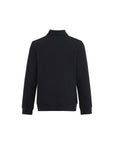 French Terry Shirt Collar Quarter Zip