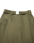 Savannah Chino Khaki Asymmetric Skirt