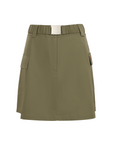 Savannah Chino Khaki Asymmetric Skirt