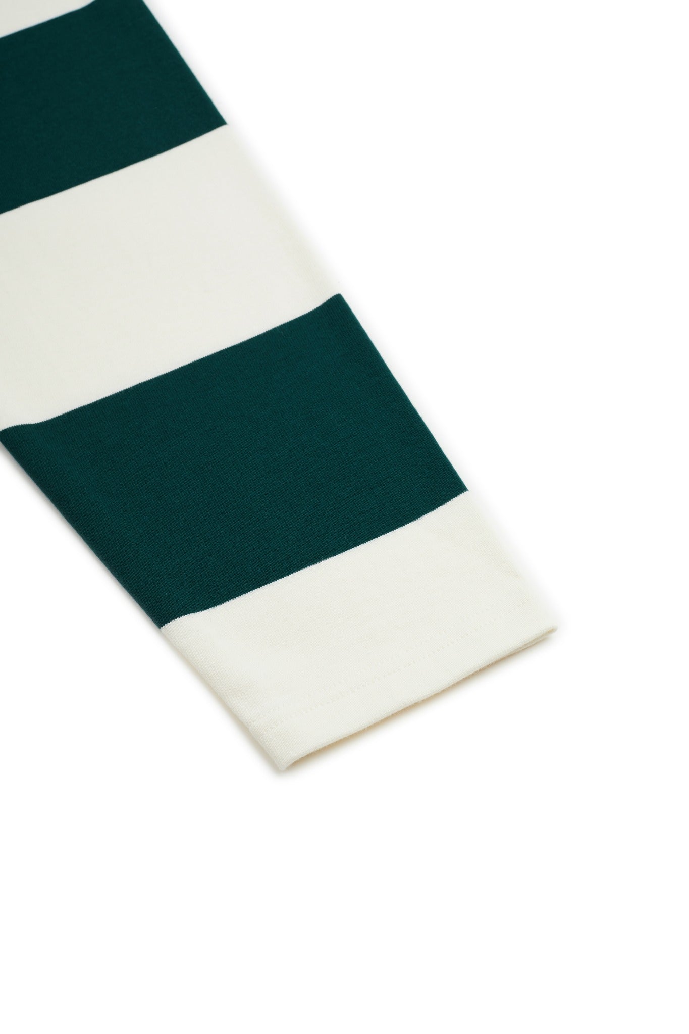 Galtsand Rugger Wide Stripe Rugby Polo in Pine Green