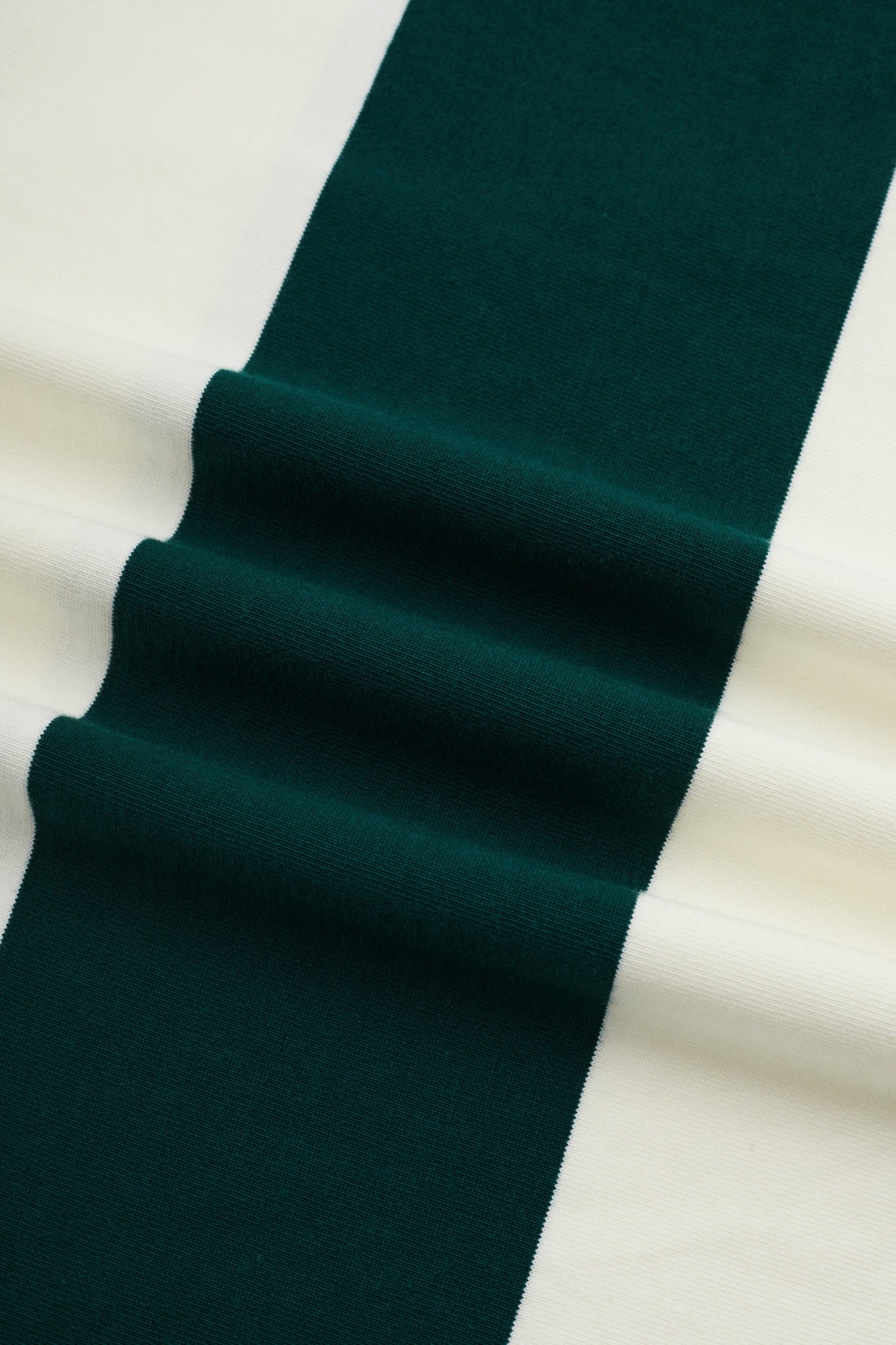 Galtsand Rugger Wide Stripe Rugby Polo in Pine Green