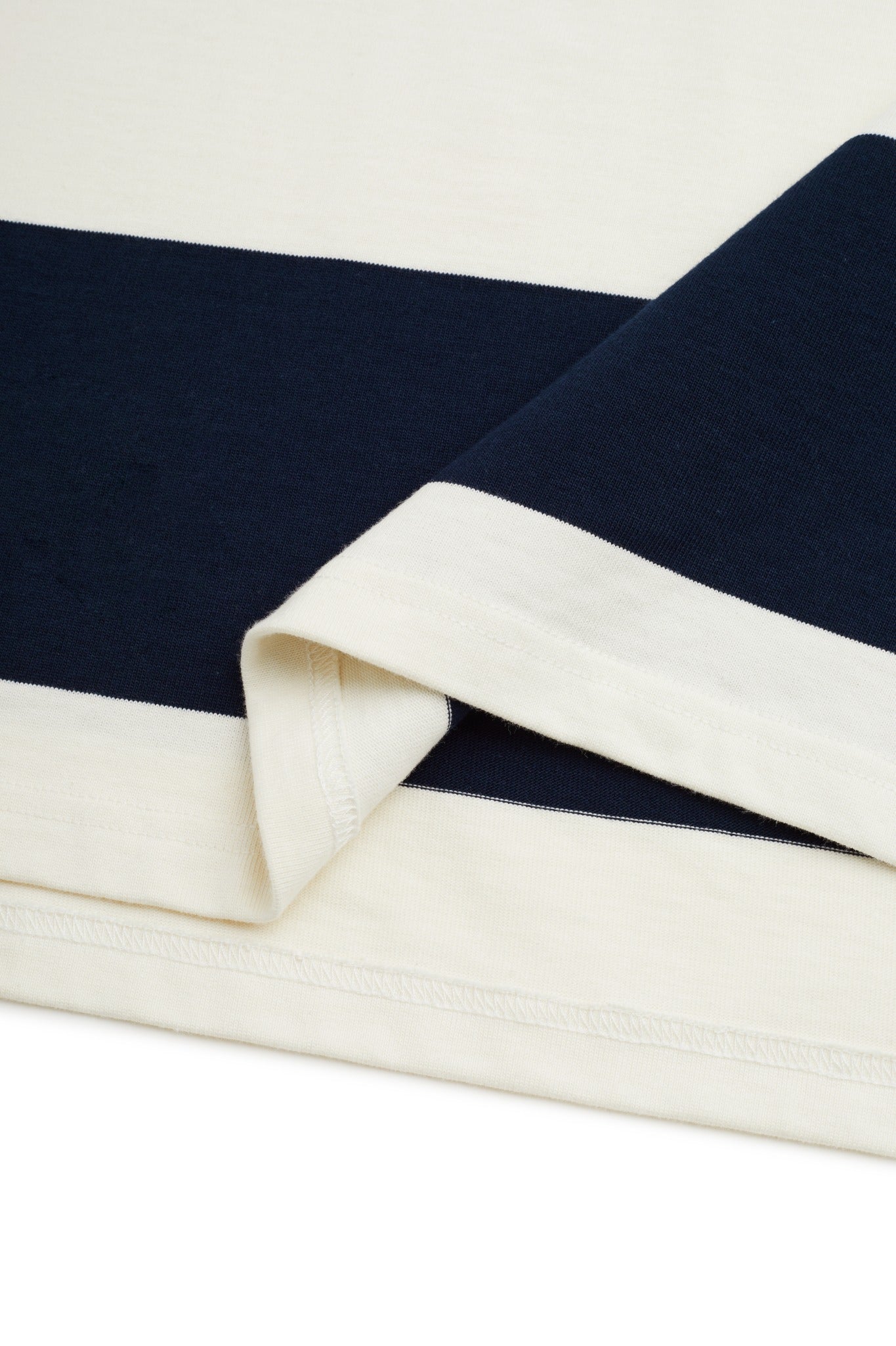 Galtsand Rugger Wide Stripe Rugby Polo in Navy