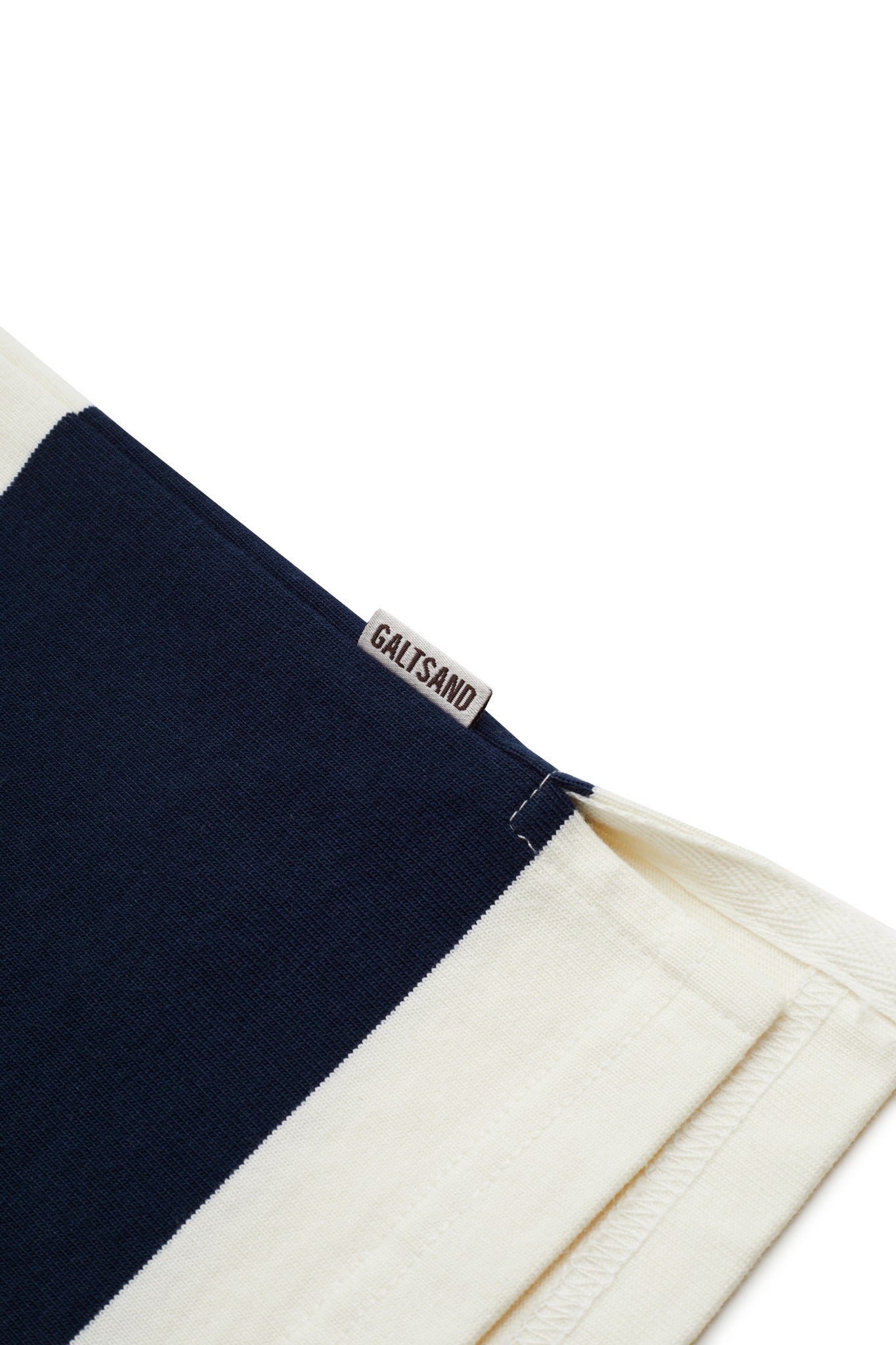 Galtsand Rugger Wide Stripe Rugby Polo in Navy