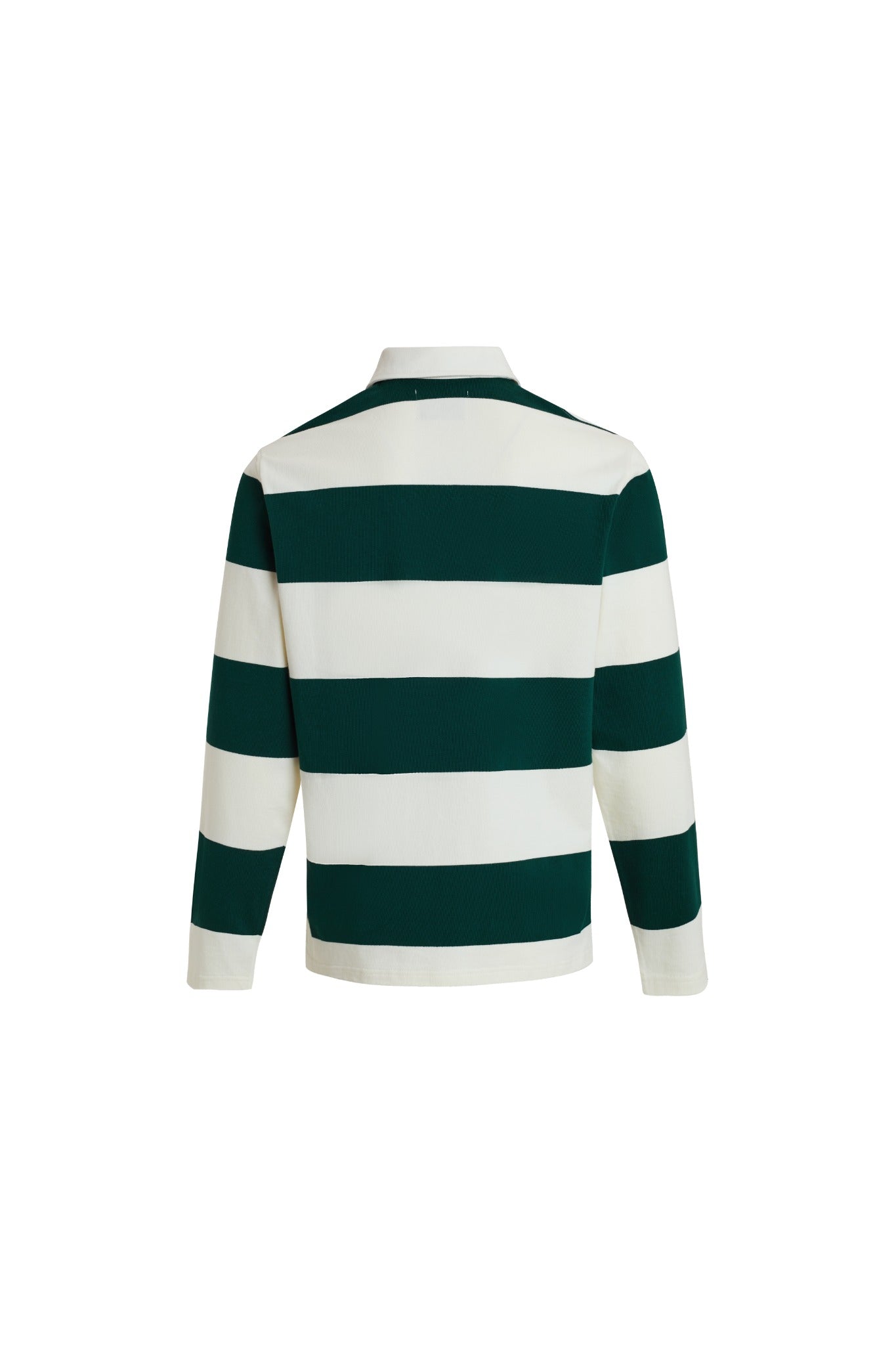 Galtsand Rugger Wide Stripe Rugby Polo in Pine Green