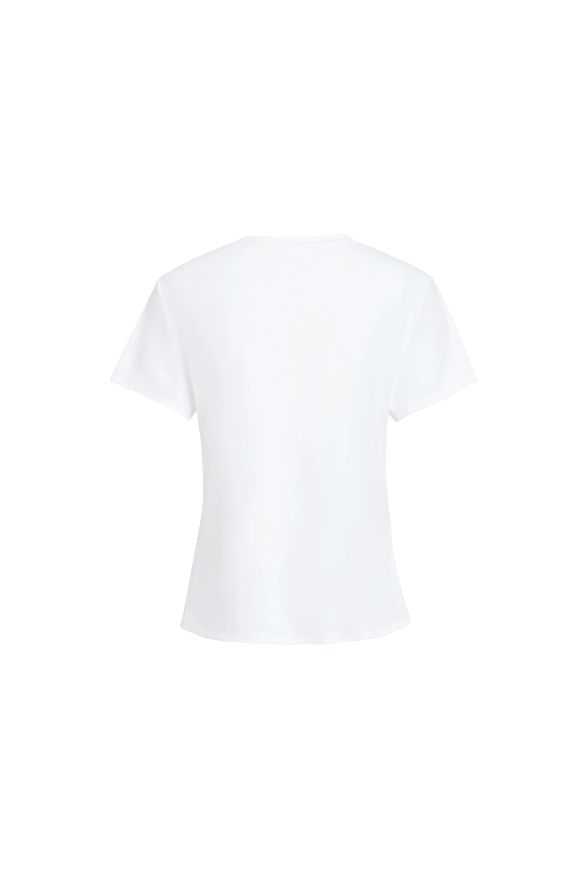 Nicole T-Shirt With Stitched Details On Shoulders