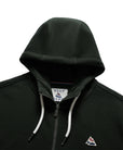 Pique Zip Front Hoodie