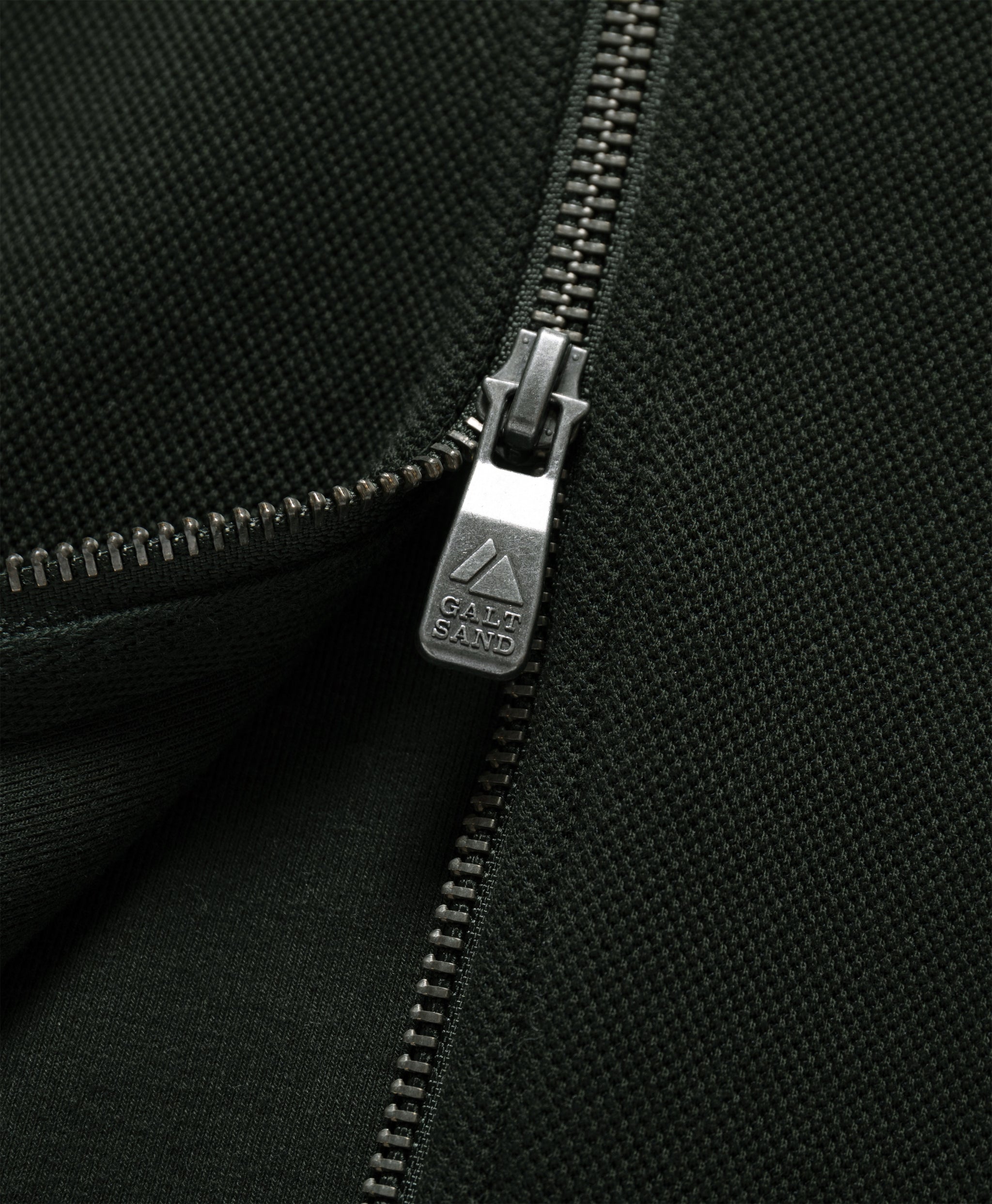 Galtsand Pique Zip Front Hoodie