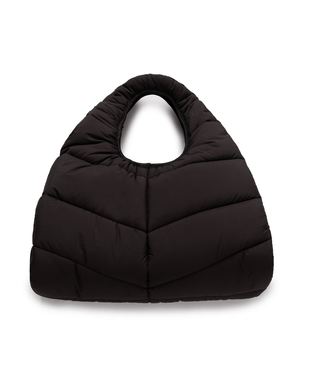 
                      
                        Half Moon Quilted Oversize Bag in Black
                      
                    