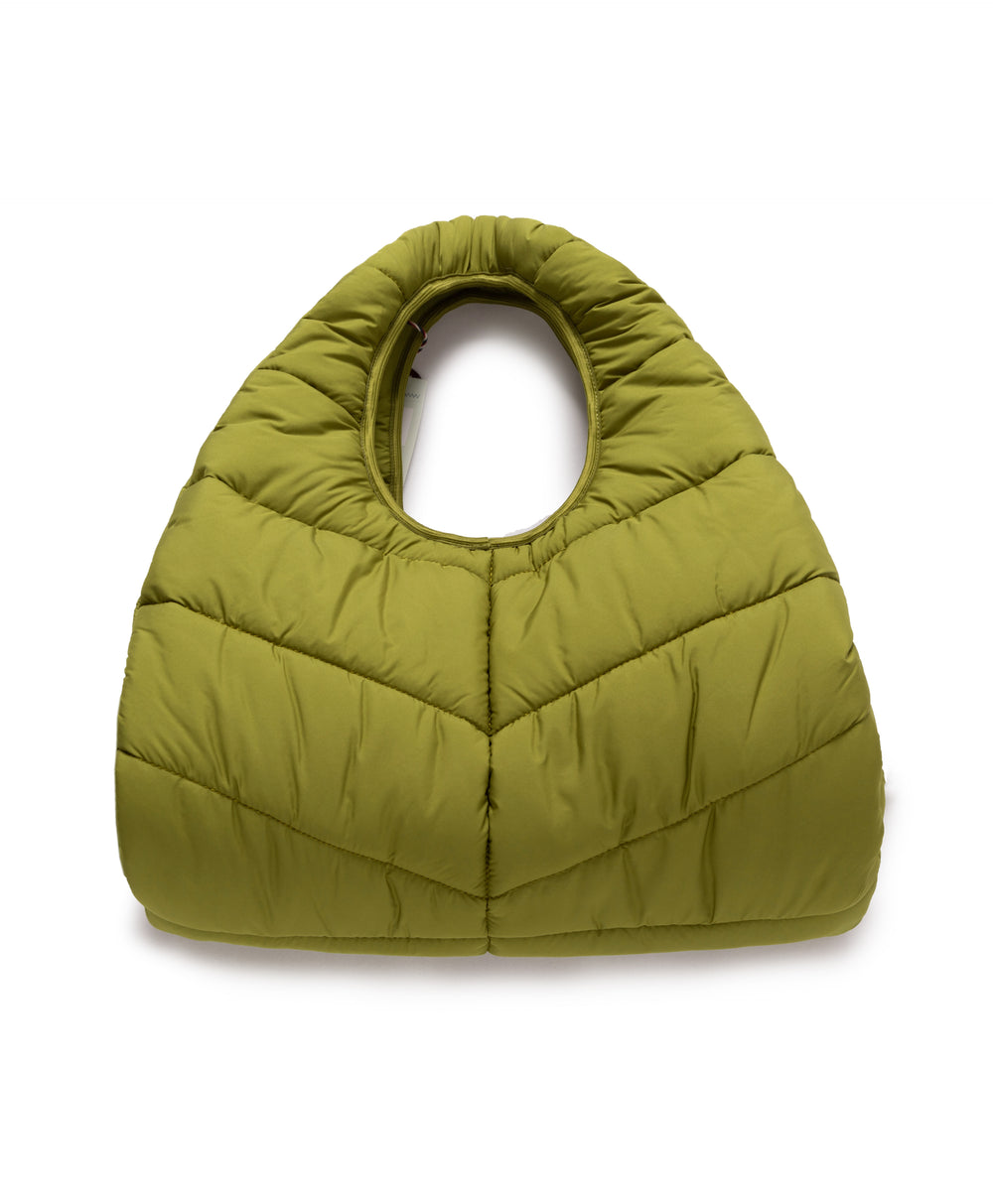 
                      
                        Half Moon Quilted Oversize Bag in Avocado
                      
                    