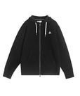Pique Zip Front Hoodie