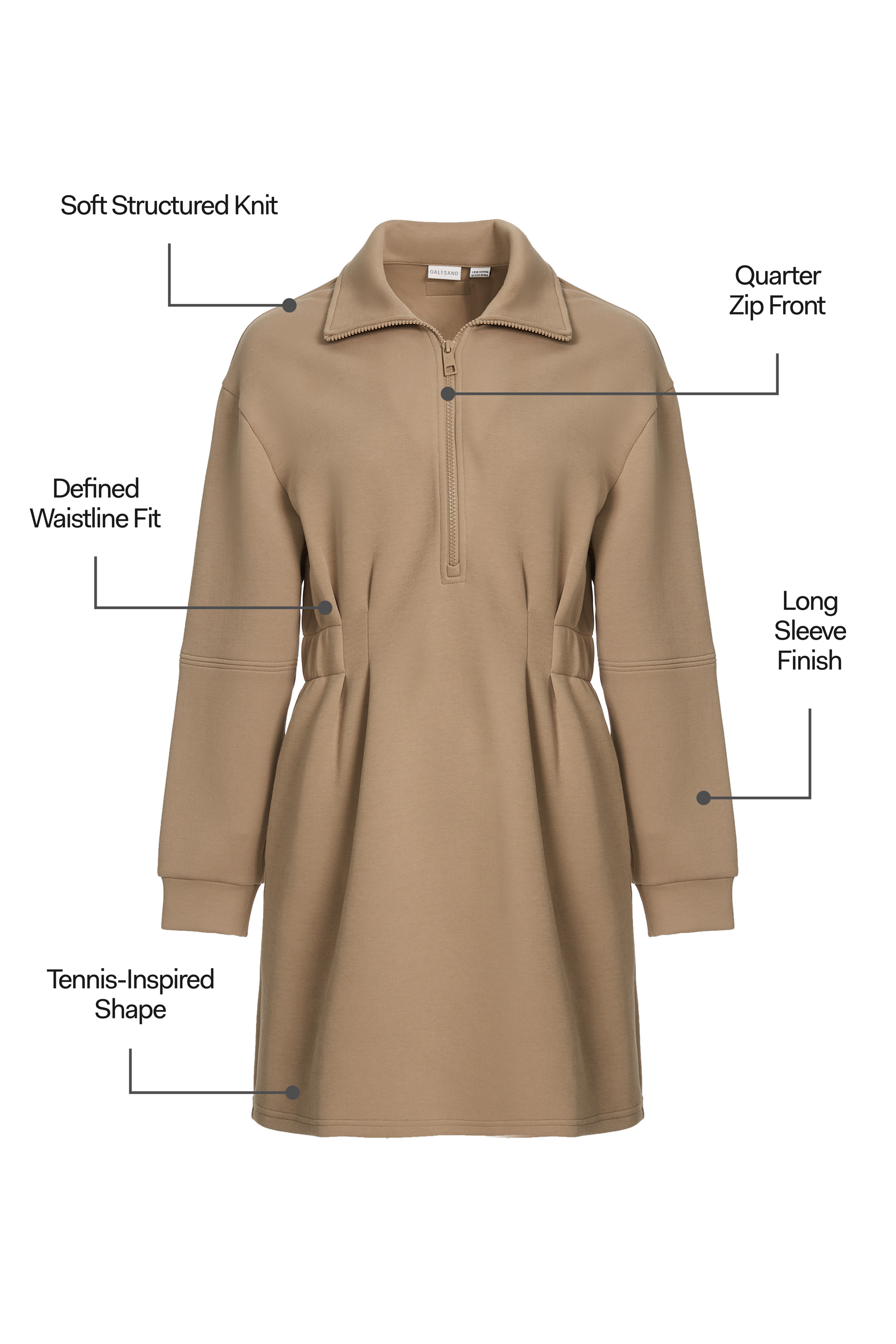 Galtsand Geneva Quarter Zip Dress