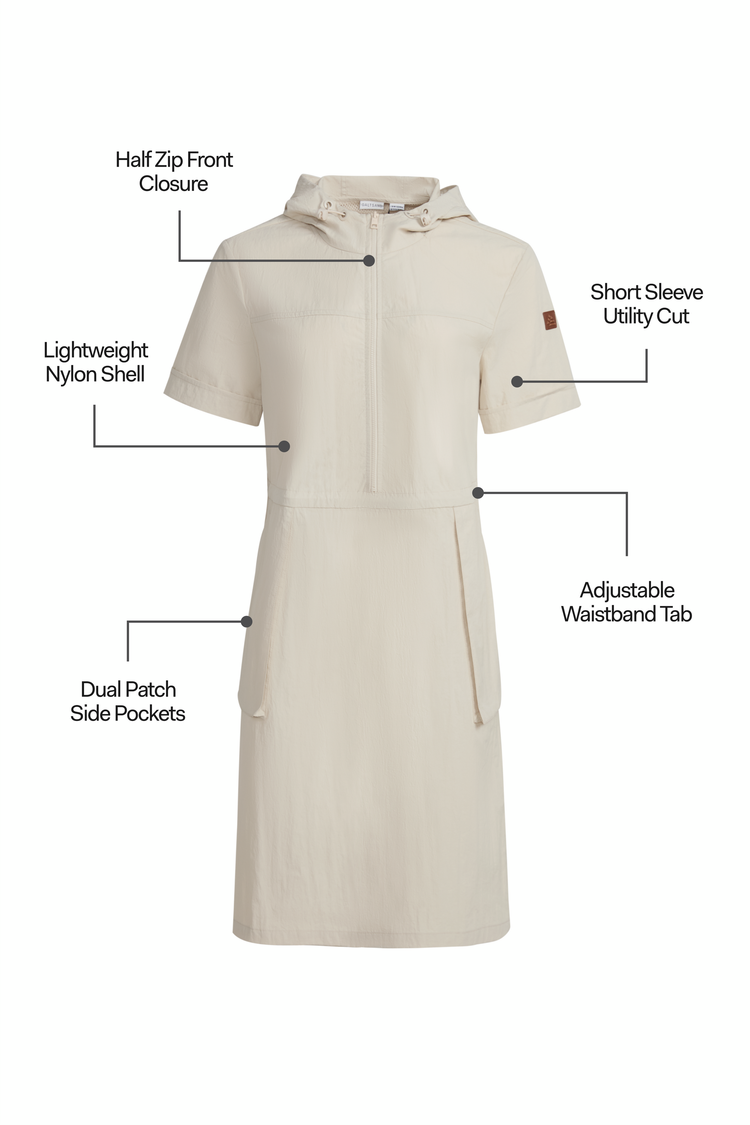 Galtsand Nomad Hooded Dress