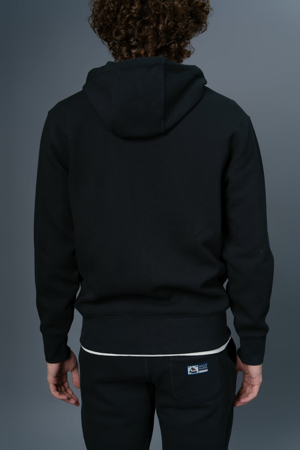 
                      
                        Pique Zip Front Hoodie
                      
                    