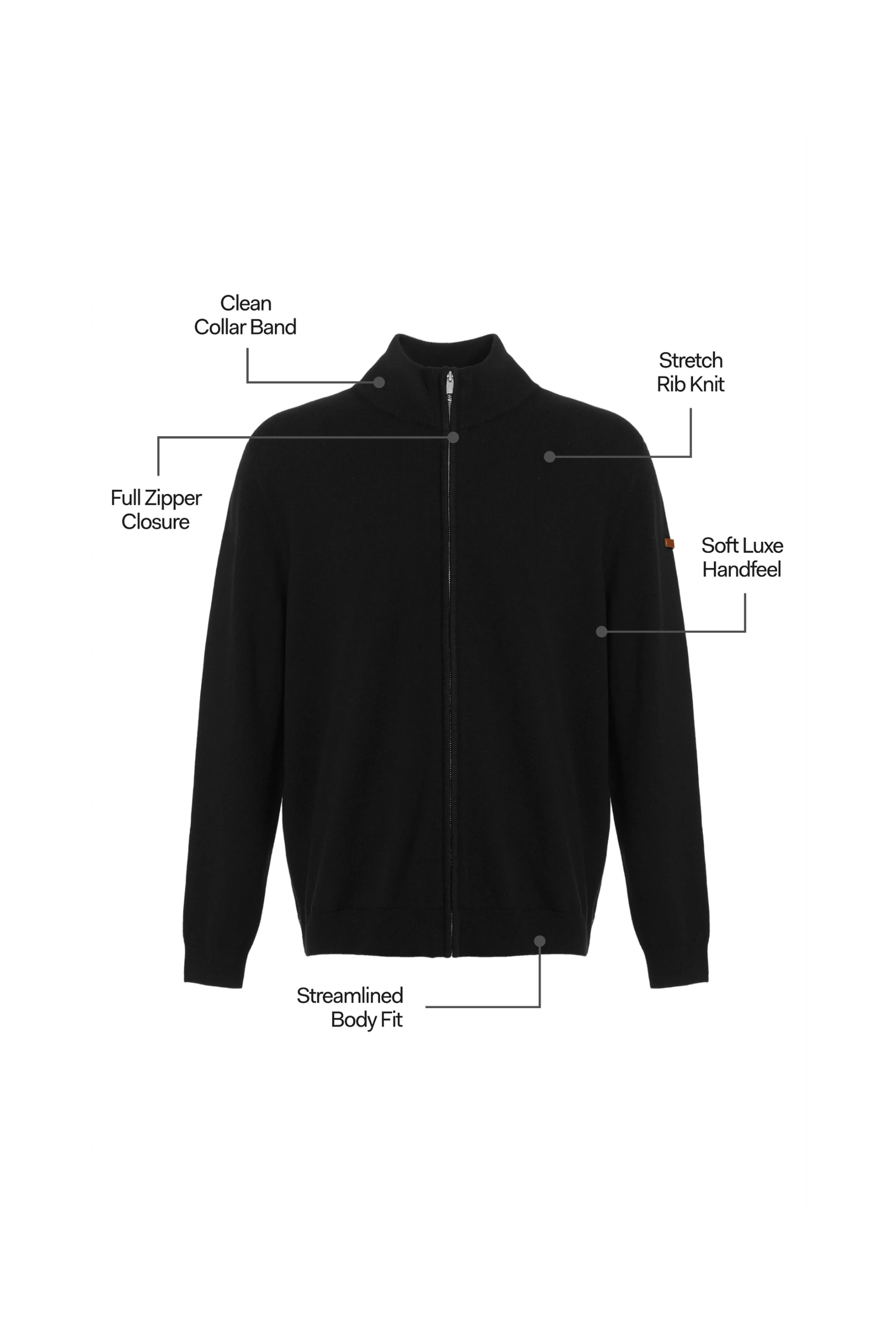 Galtsand Richmond Knit Zip Front