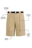 Serengheti Buckle Belt Hiking Short