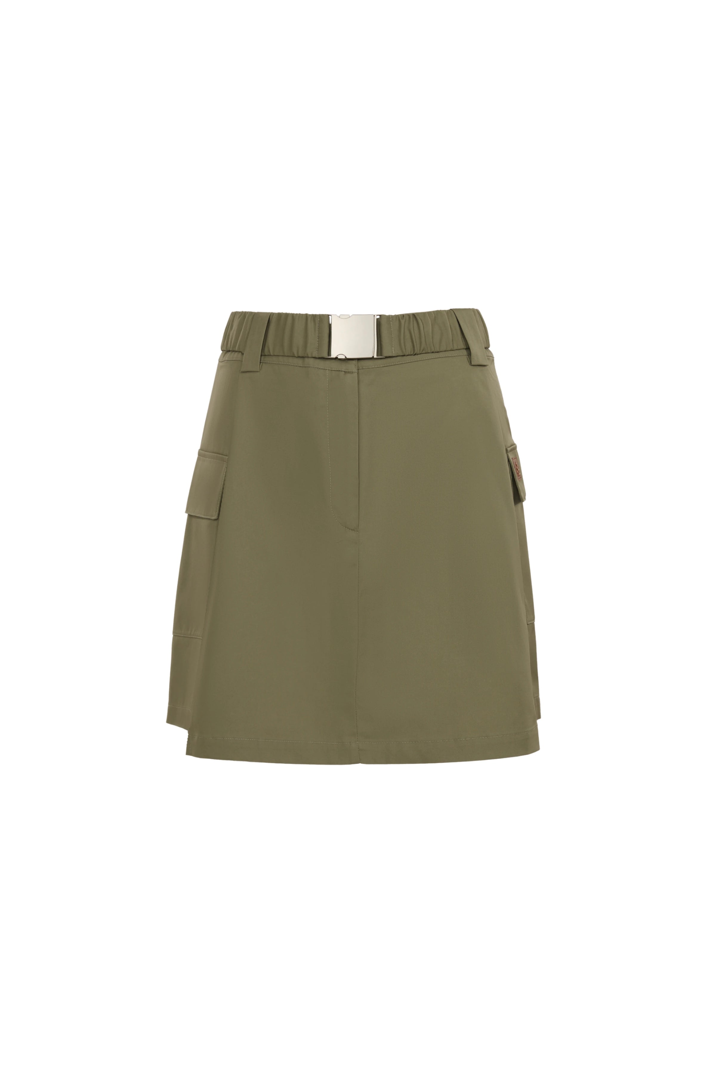 Savannah Chino Khaki Asymmetric Skirt