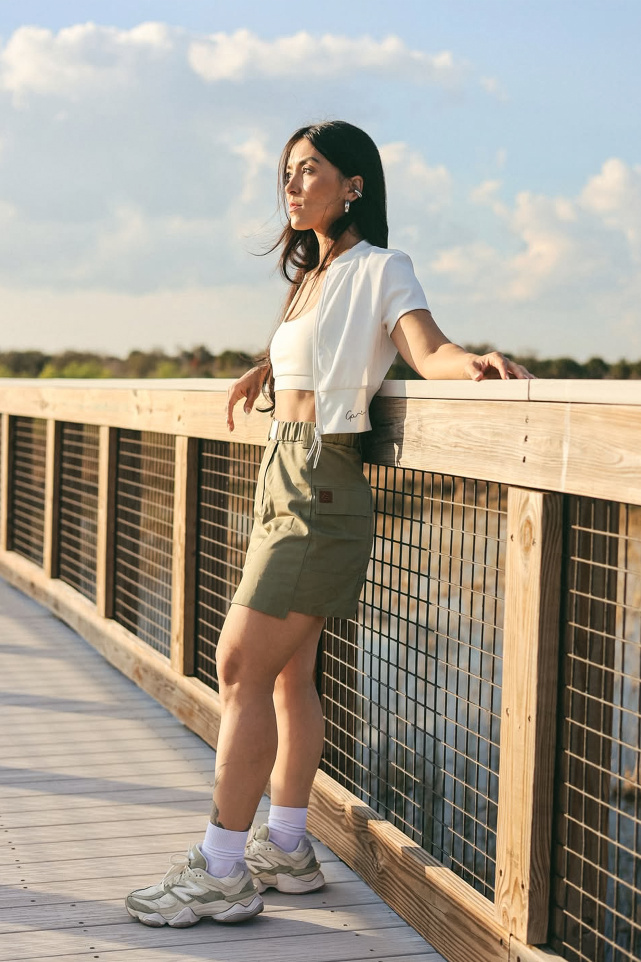 Galtsand Savannah Chino Khaki Asymmetric Skirt