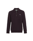 French Terry Shirt Collar Quarter Zip