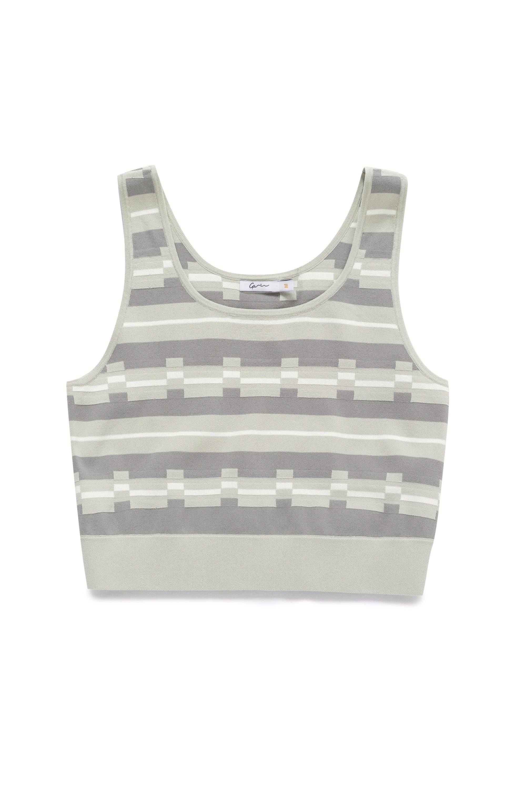 Geometric Cropped Tank Top