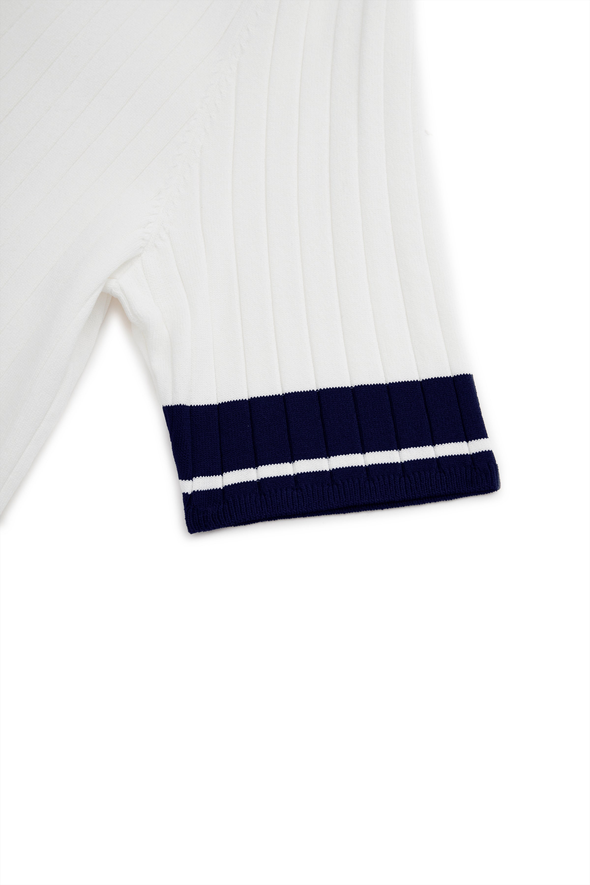 Galtsand White Knit Polo