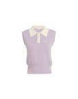 Polo Knit Cashmere Tank