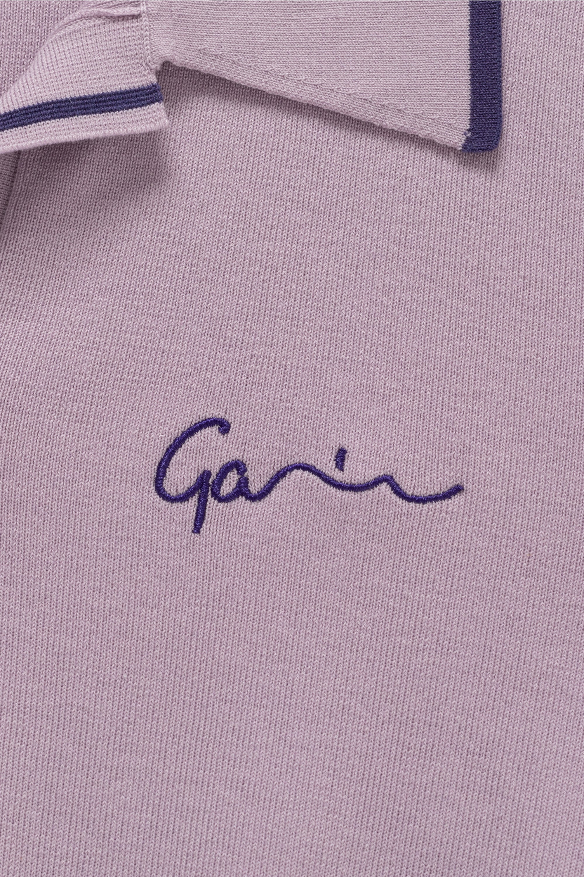 Cashmere Polo Knit Crop Top Shirt