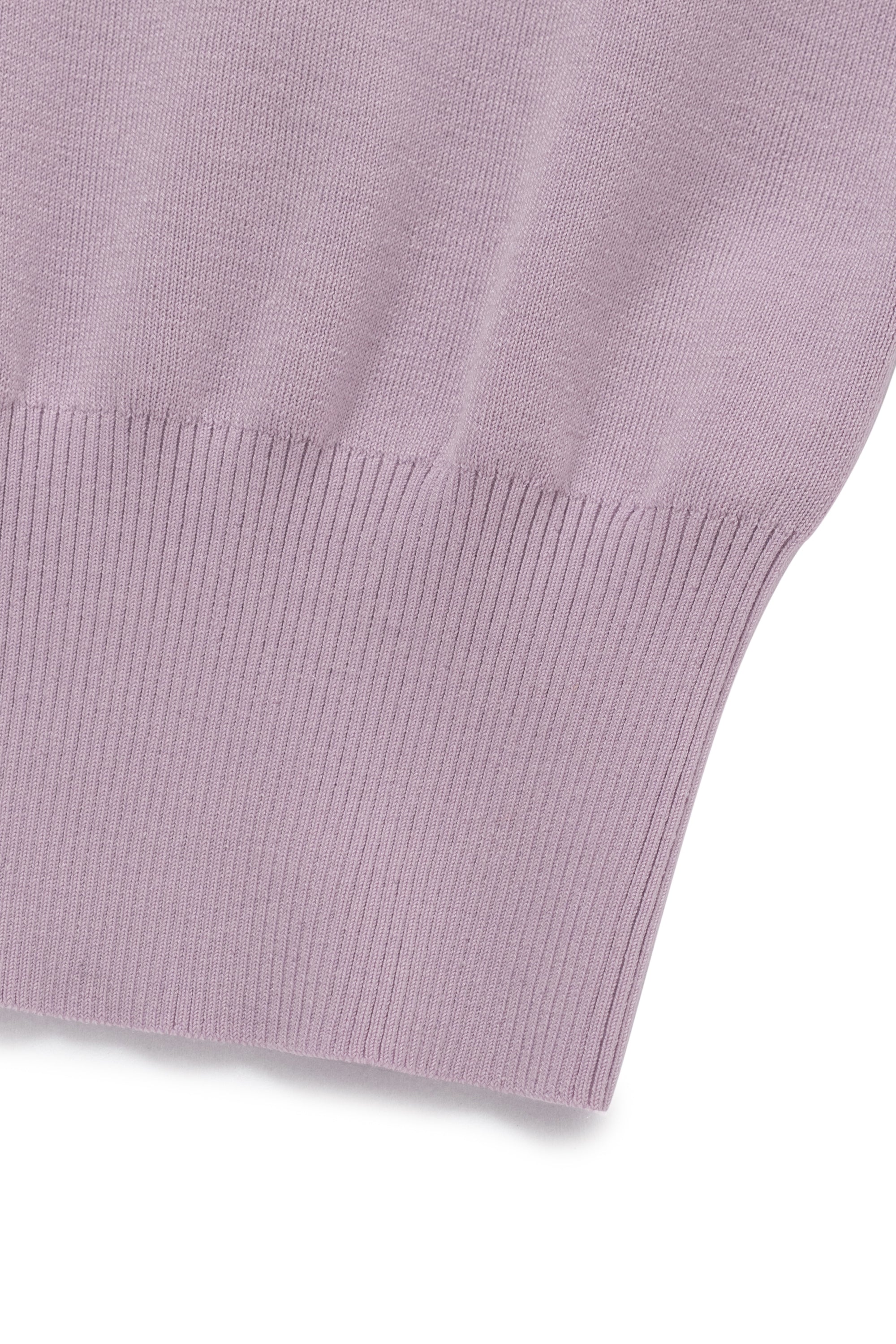 Cashmere Polo Knit Crop Top Shirt