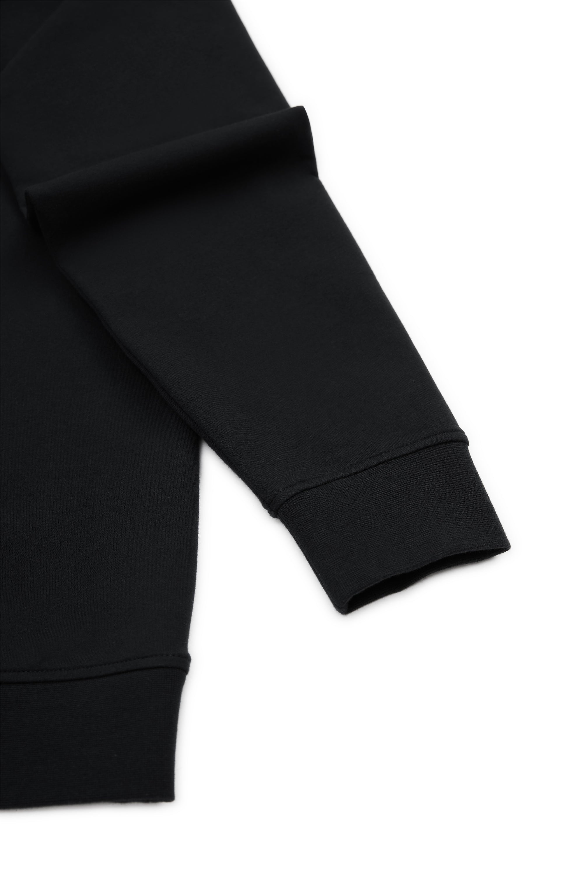 French Terry Shirt Collar Quarter Zip