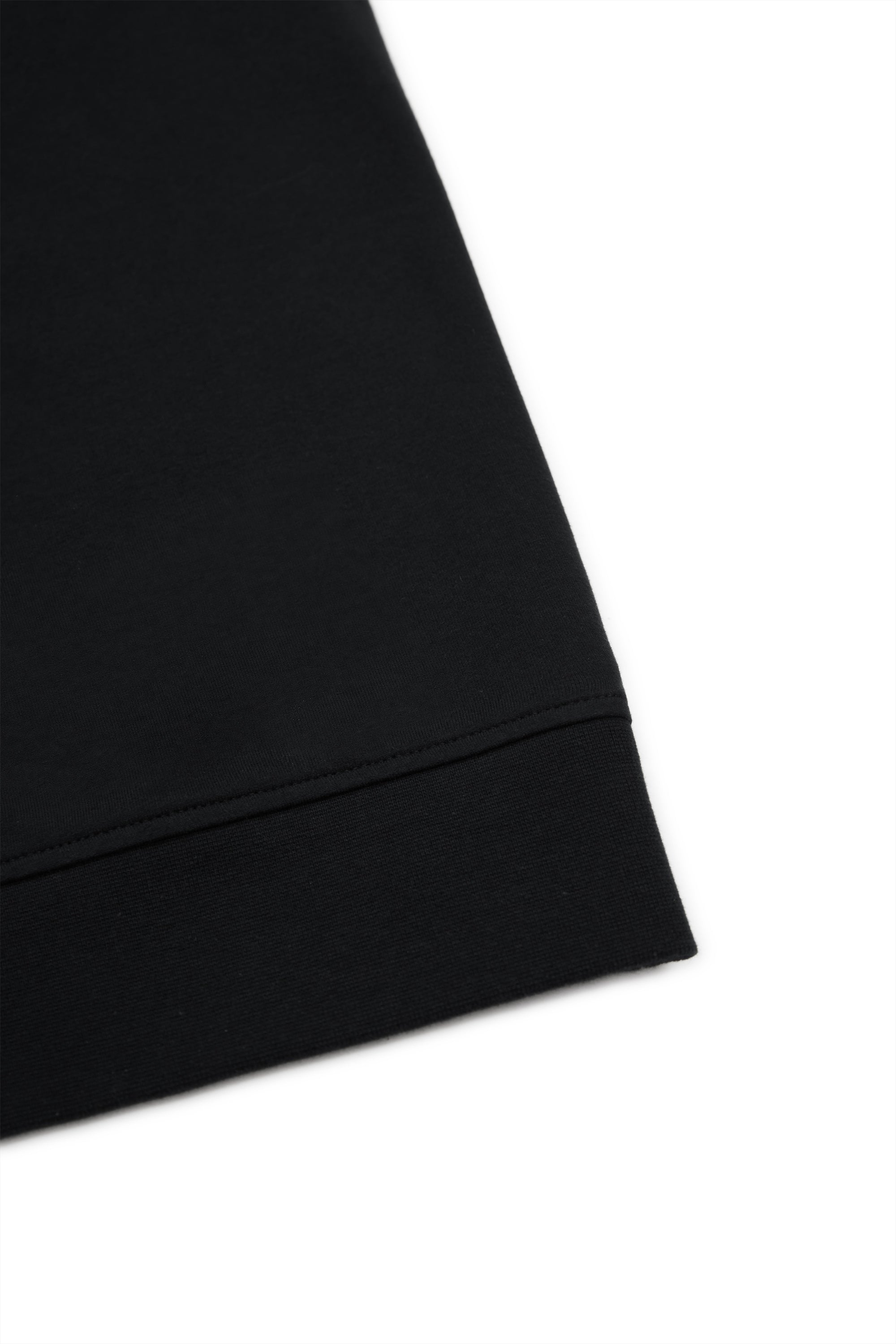 French Terry Shirt Collar Quarter Zip