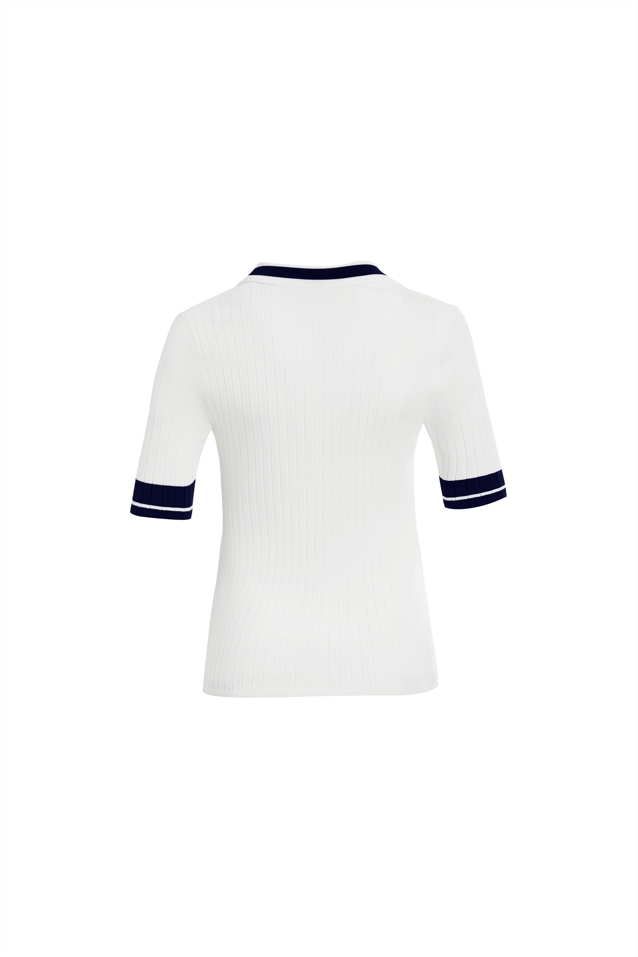 Galtsand White Knit Polo