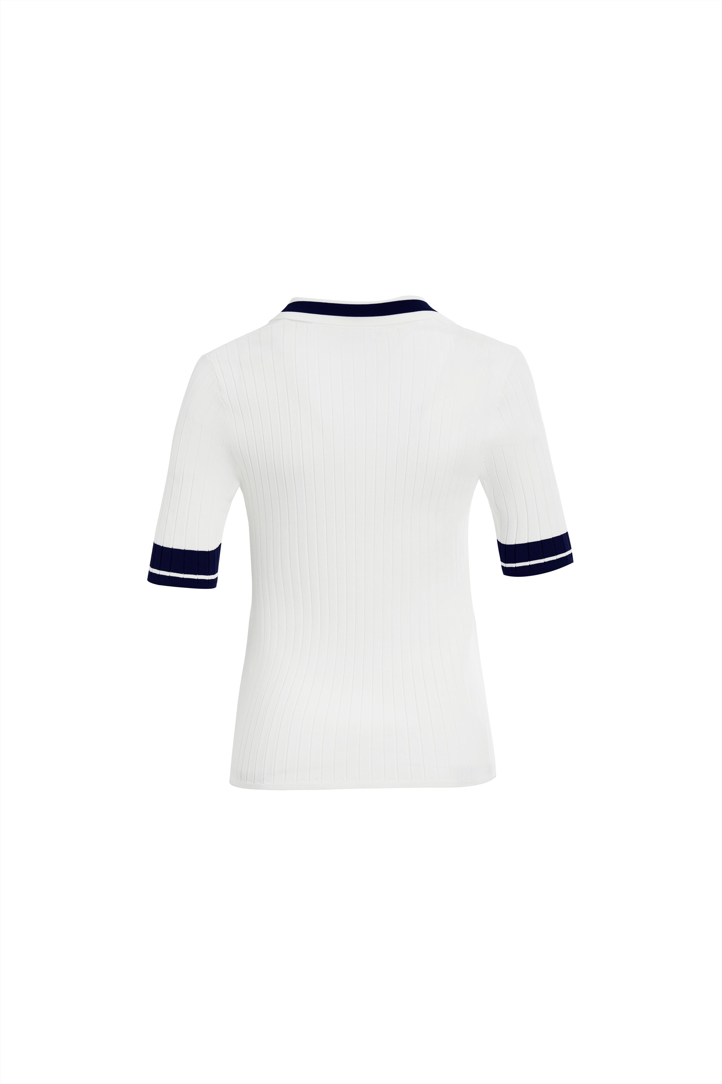 Galtsand White Knit Polo