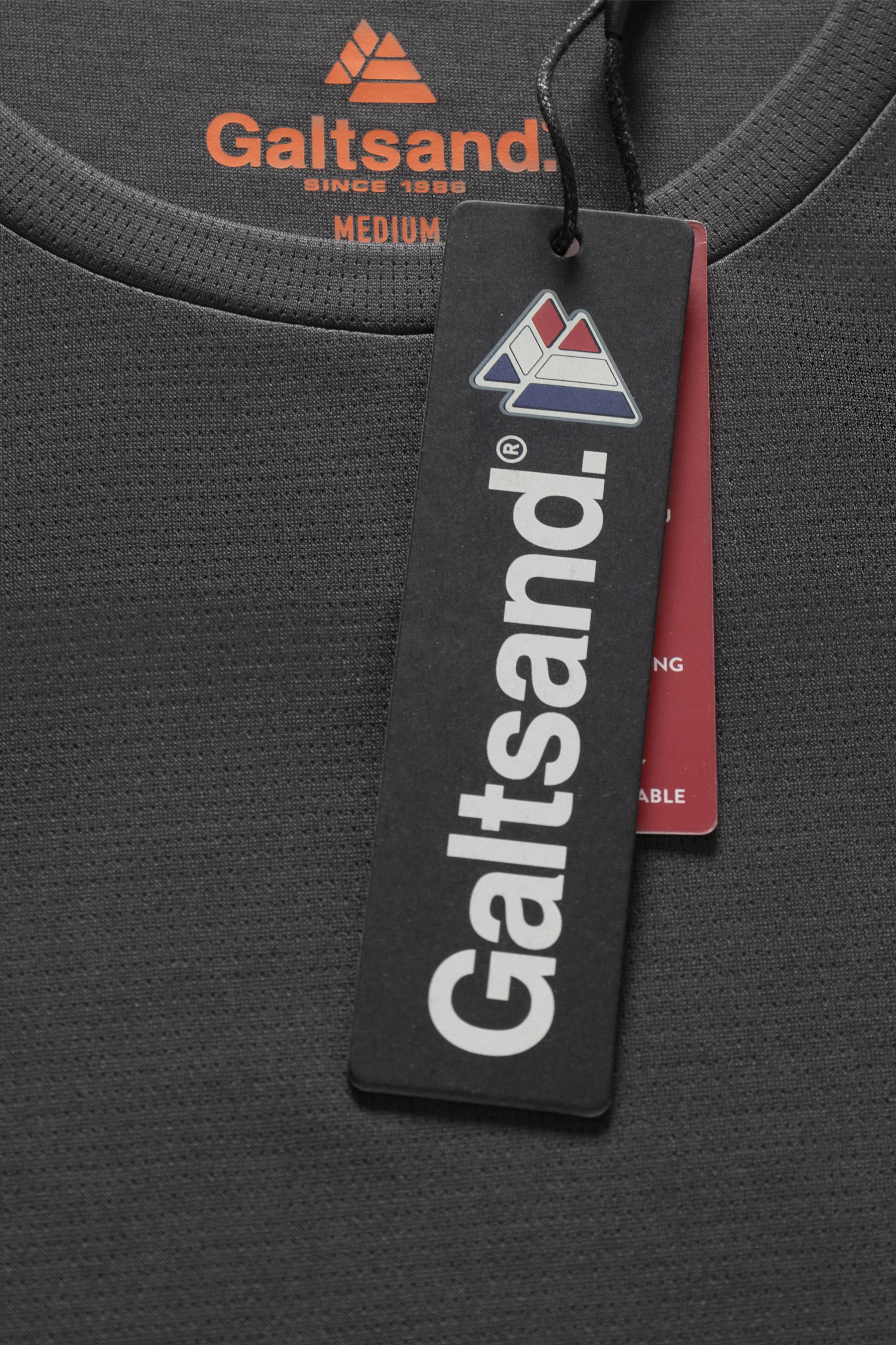 Galtsand Checker Jacquard Back Tech Tee