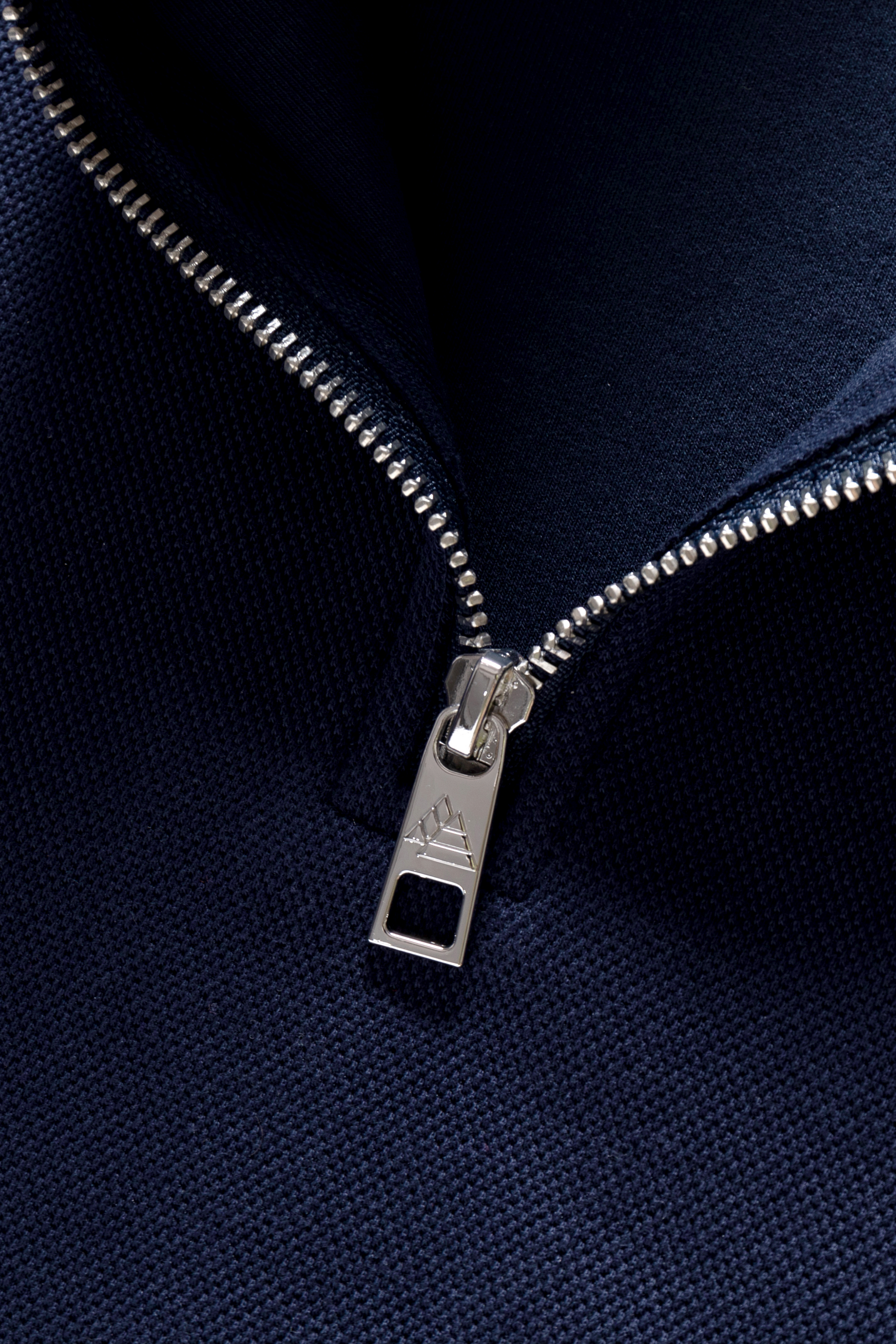 Galtsand Pique Quarter Zip Sweater