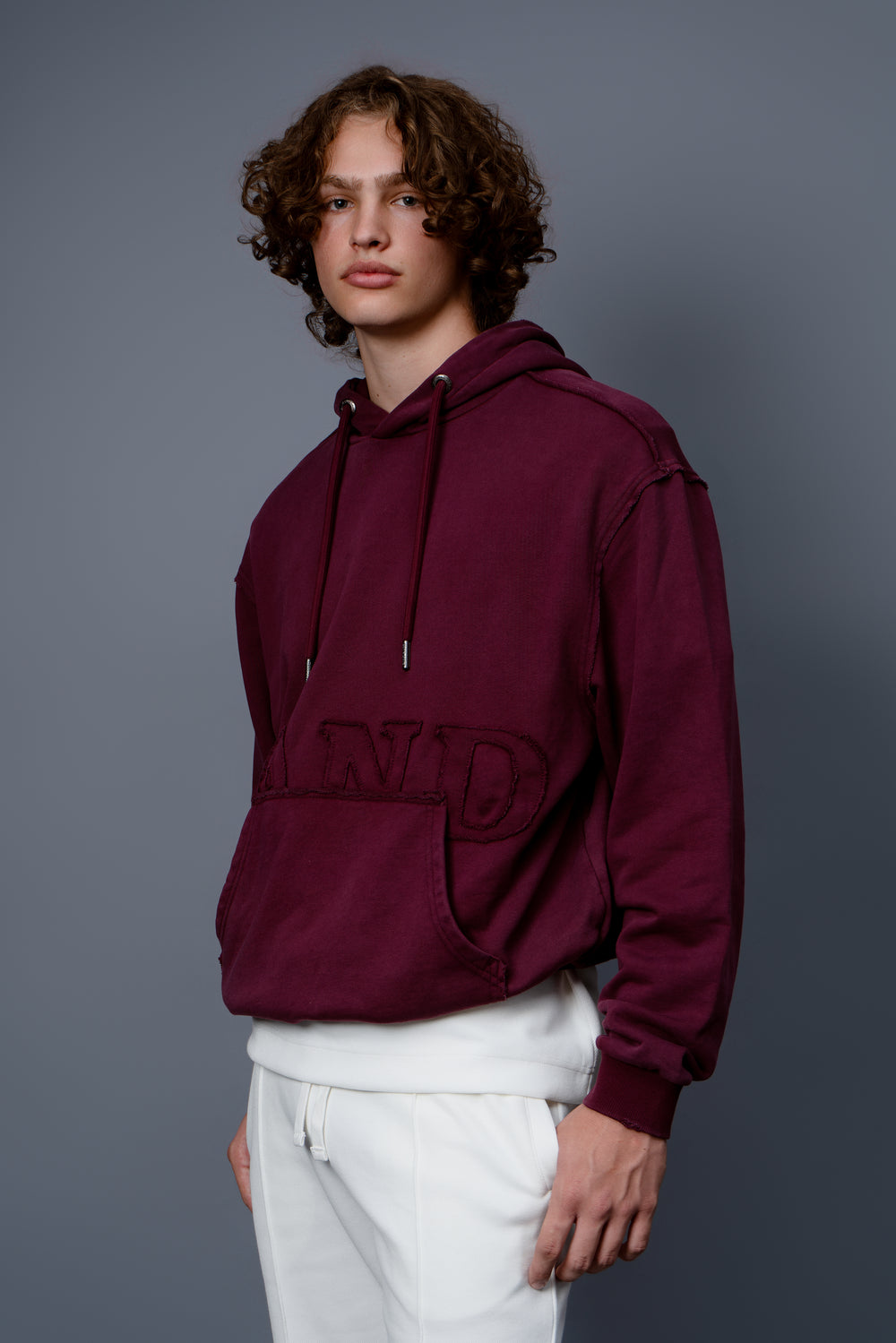 Garment Washed Pullover Hoodie