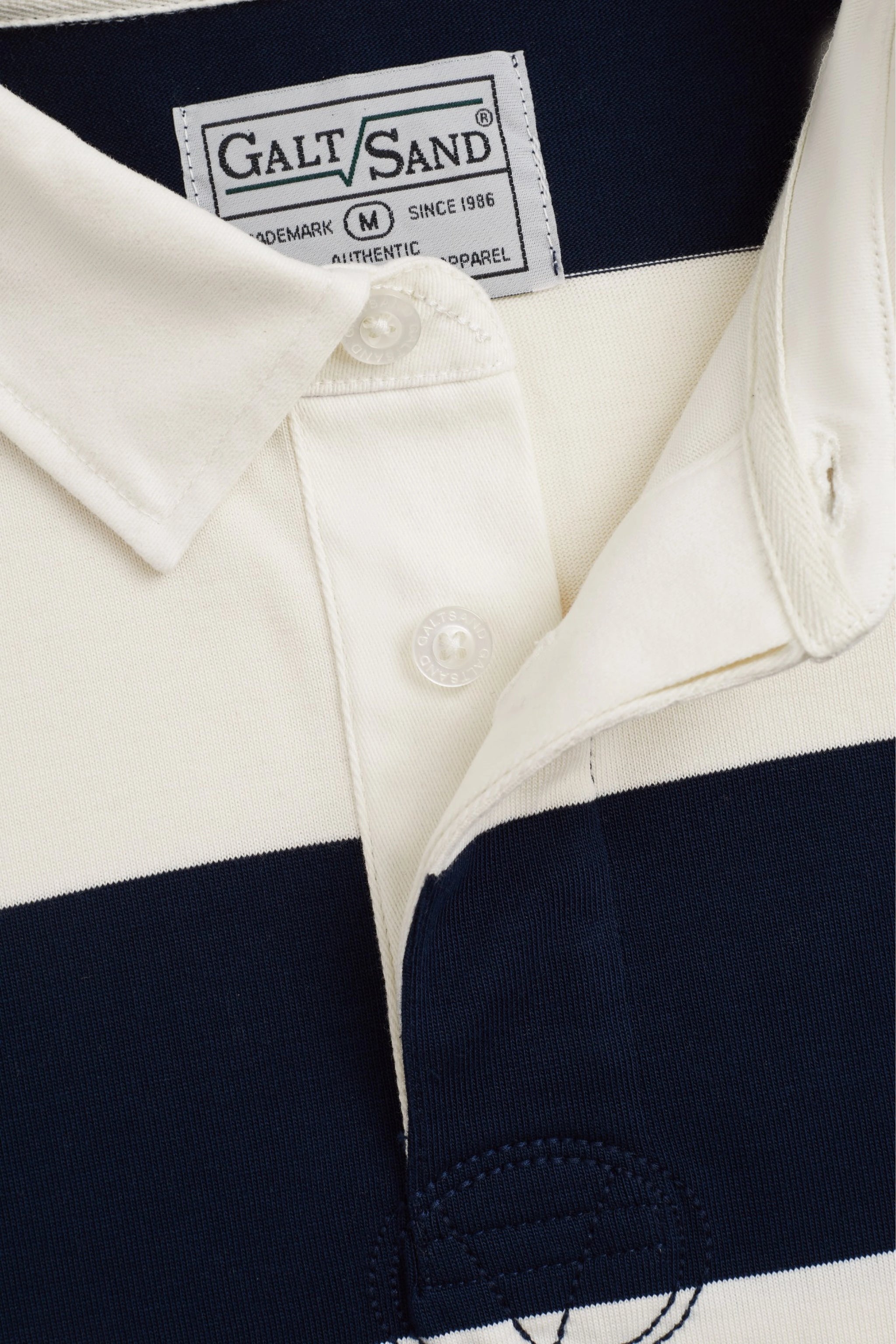 Blake Engineered Stripe Rugby Polo