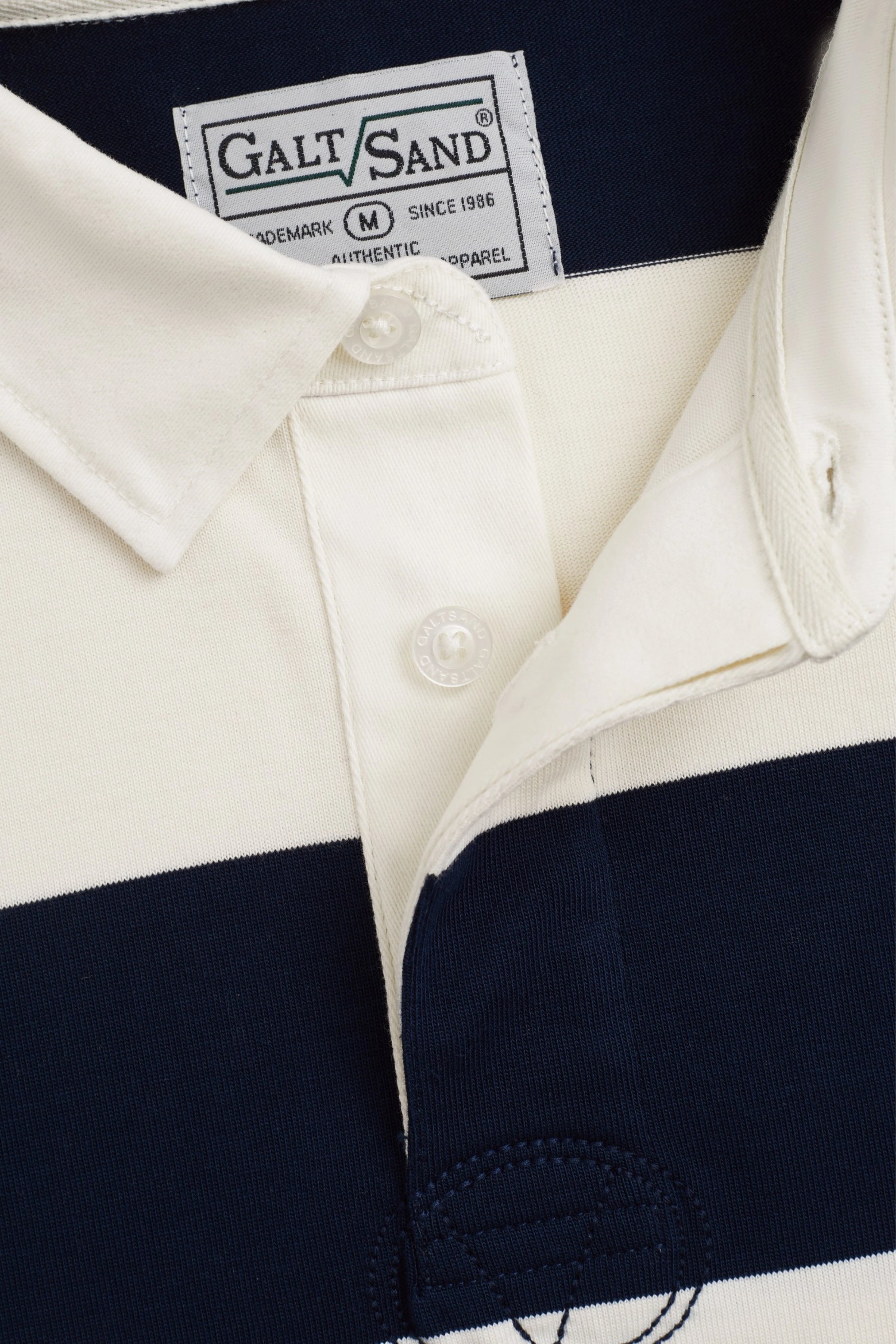 Blake Engineered Stripe Rugby Polo