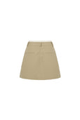 Soda Pop Pleated Drawstring Mini Skirt