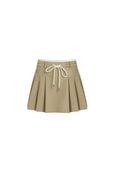 Soda Pop Pleated Drawstring Mini Skirt