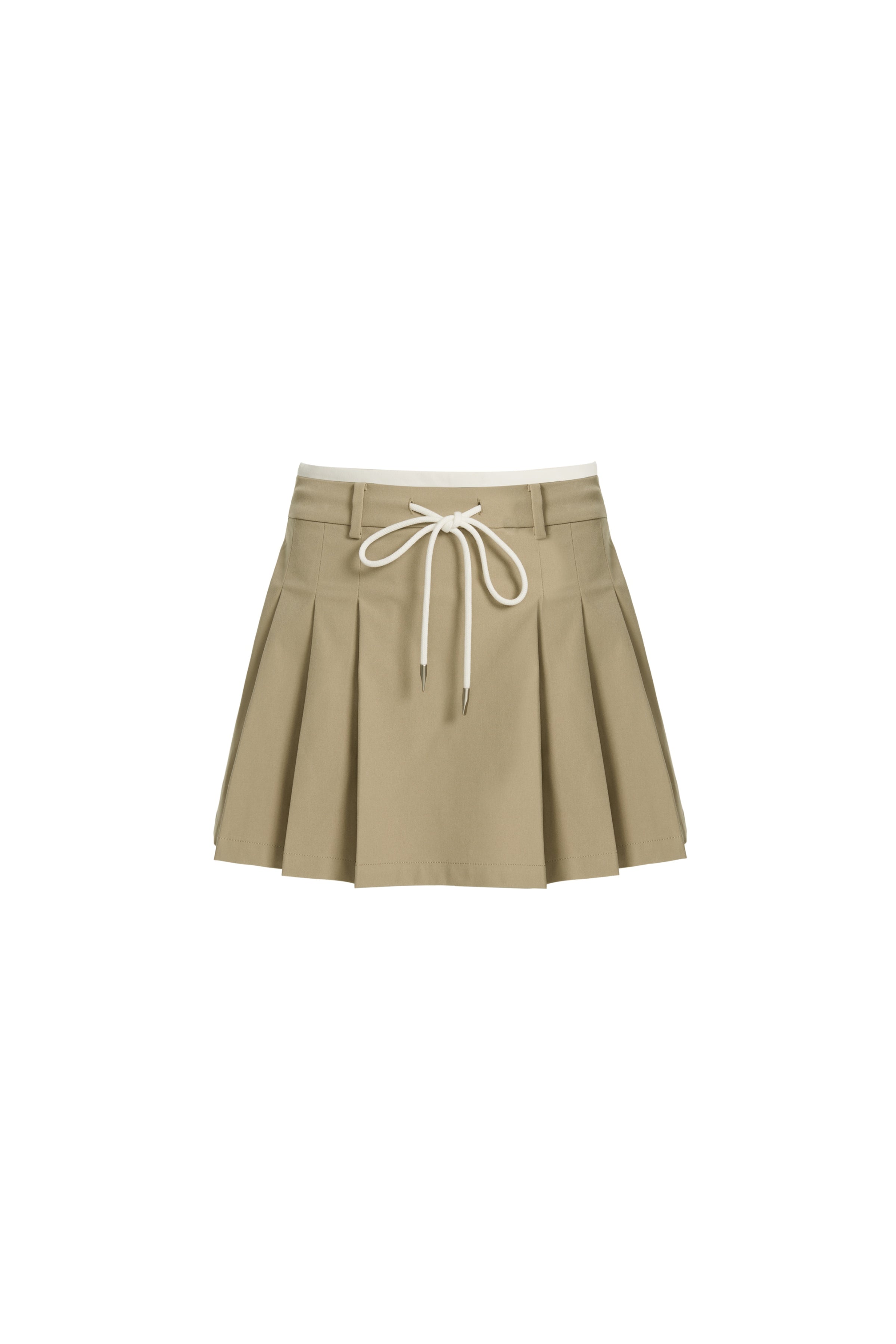 Galtsand Soda Pop Pleated Drawstring Mini Skirt