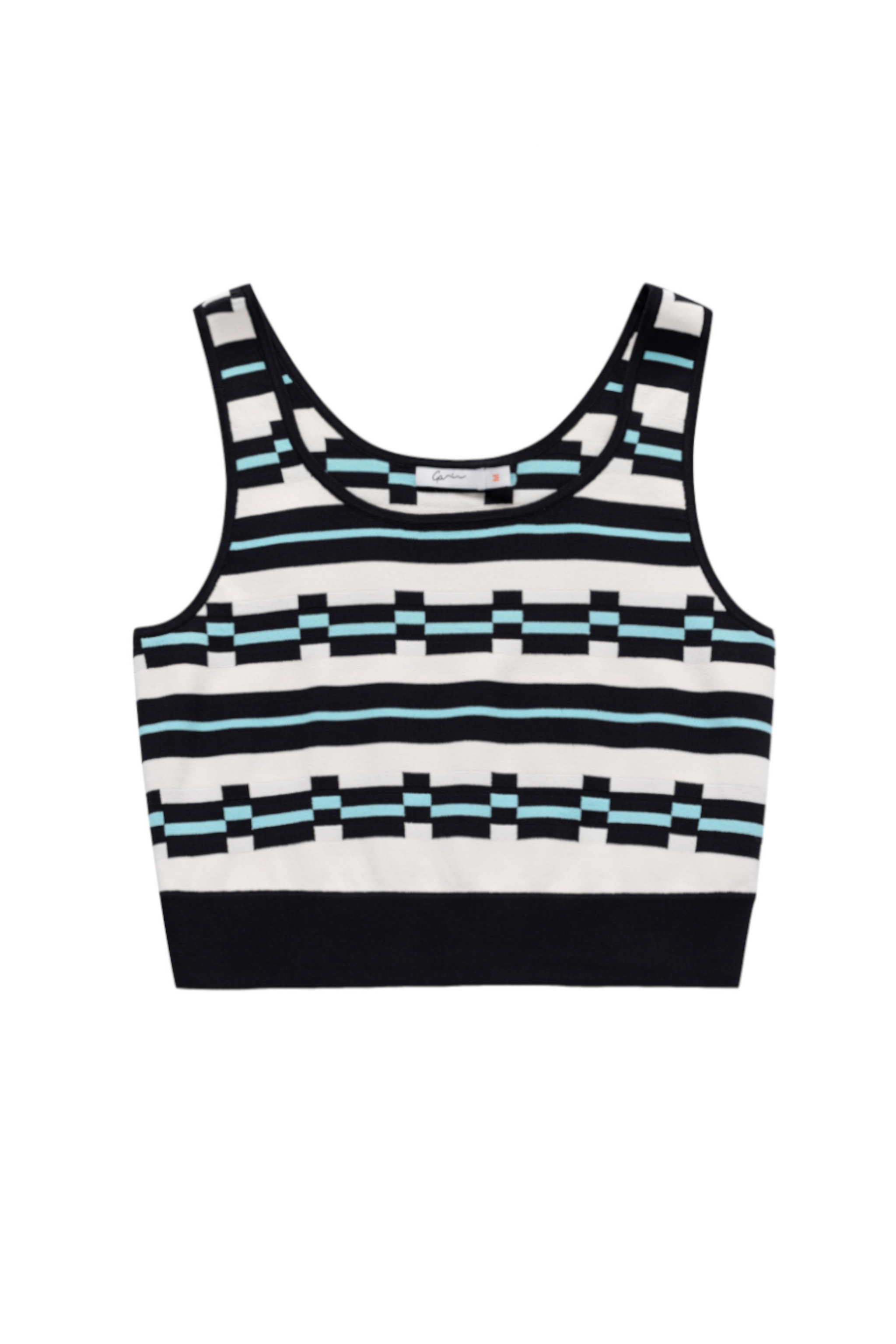 Galtsand Geometric Cropped Tank Top