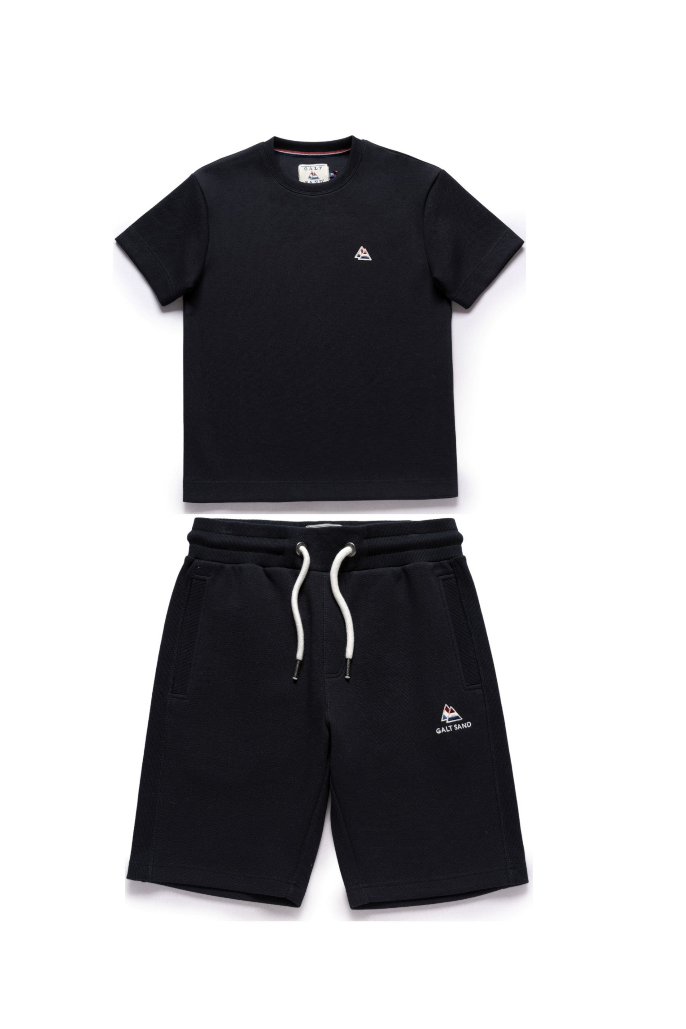 Galtsand Pique Short Set in Darkest Navy
