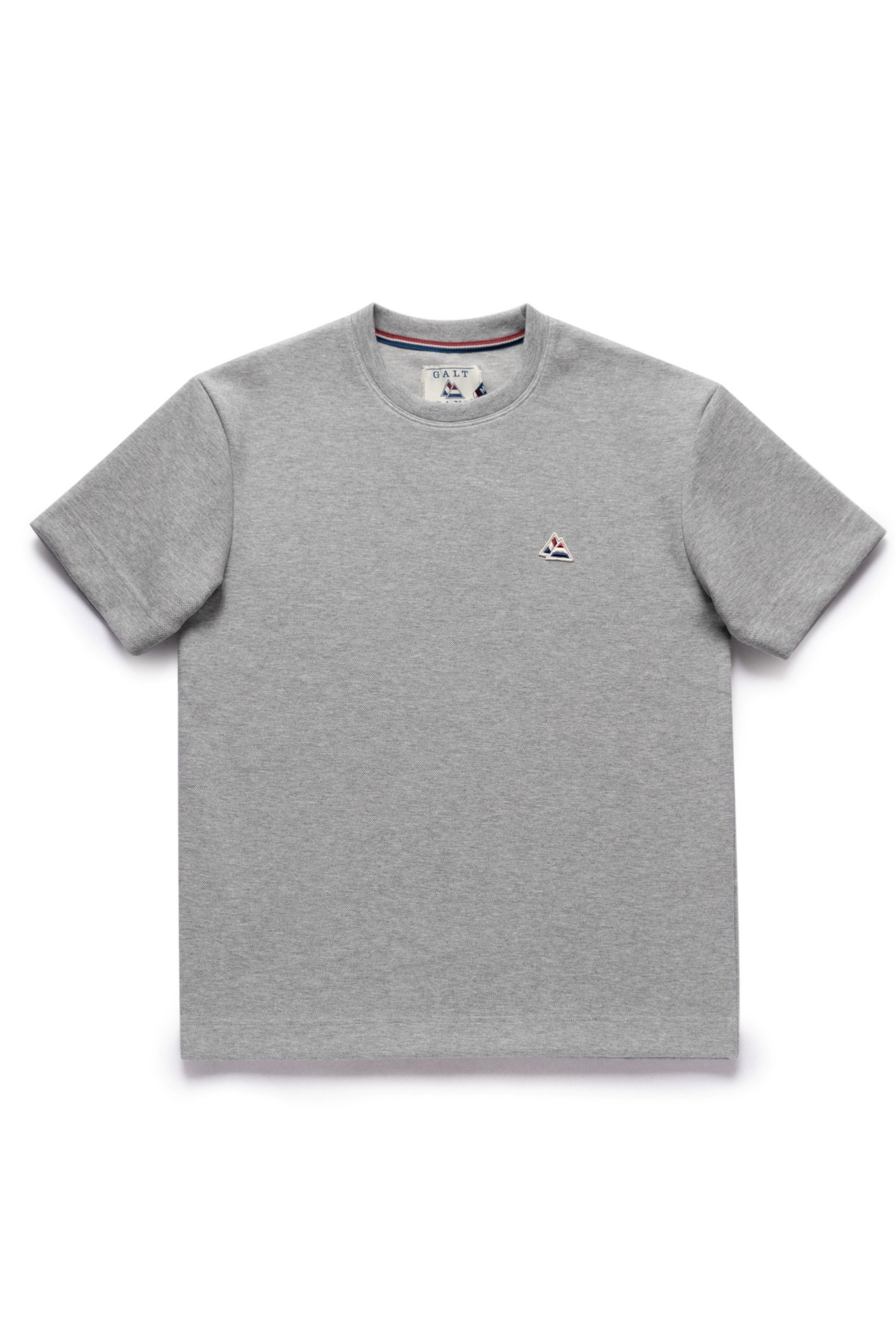 Galtsand Pique Short Set in Silver Melange