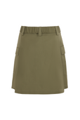 Savannah Chino Khaki Asymmetric Skirt