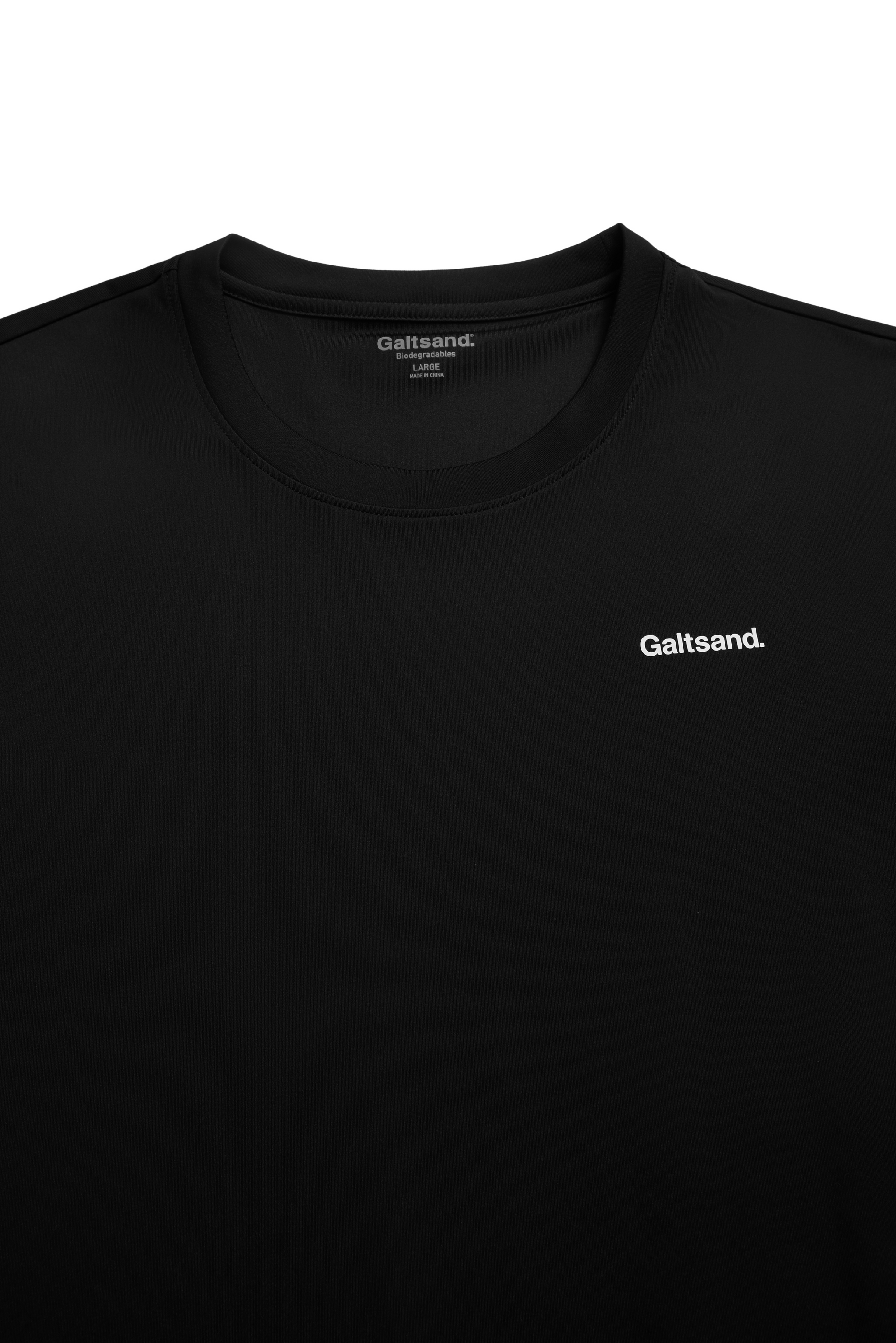 Galtsand Biodegradable Black T-Shirt