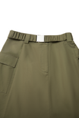 Savannah Chino Khaki Asymmetric Skirt