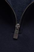 Heritage Quarter Zip In Navy
